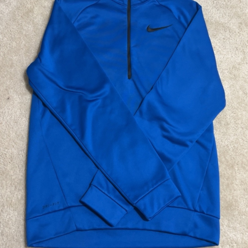 Nike Dri-FIT Men's Blue Pullover Hoodie (Size Small)
